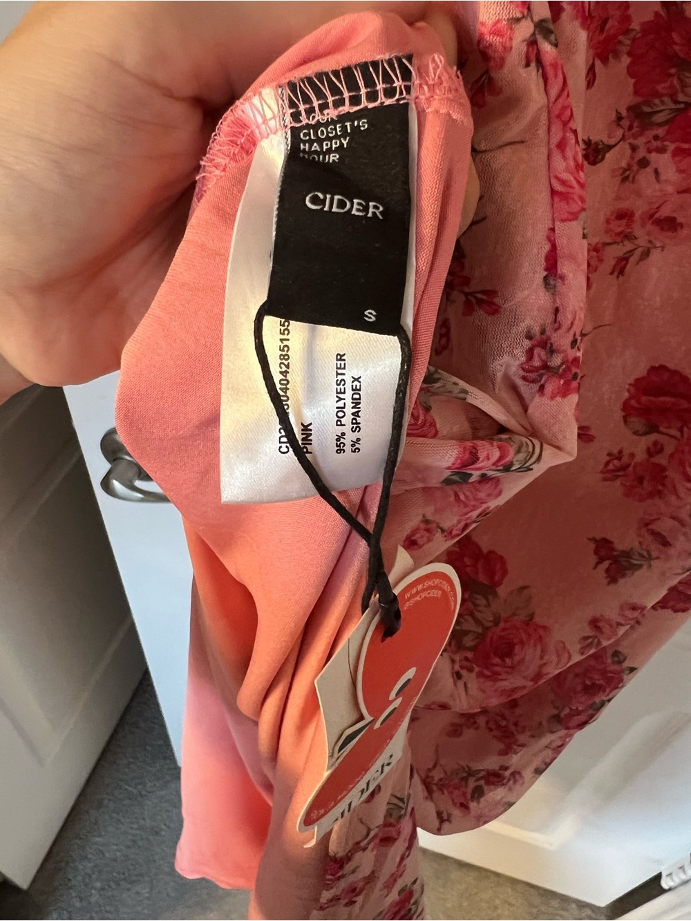 Cider Pink Floral Maxi Slip Dress - Picture 12 of 13